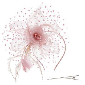 5384 Fascinators Hats For Women Tea Party Derby Hat Feather Mesh Flower